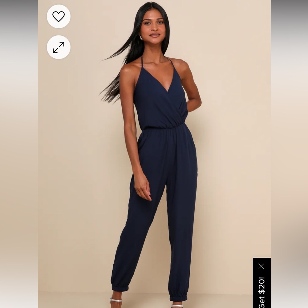 Lulus Learning To Fly Halter Jumpsuit